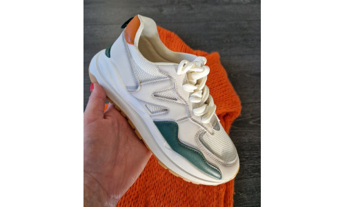 SNEAKER groen/oranje