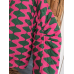 BOMBER JAS groen/roze