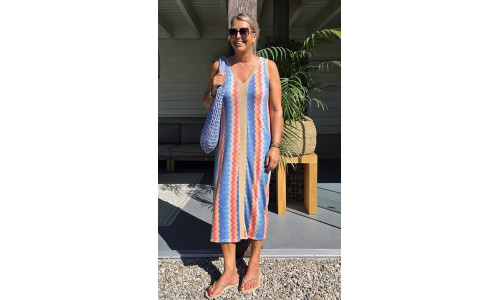 JURK LIA oranje/roze/blauw