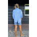 BLOUSE BIBBY licht blauw/wit/streep