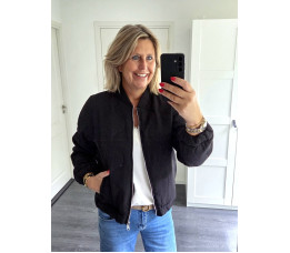 BOMBER JASJE zwart