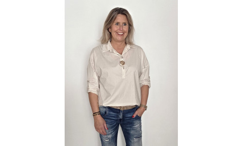 BLOUSE AMBER zand