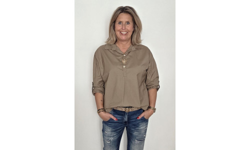 BLOUSE AMBER taupe