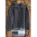 BLOUSE STIP grijs/ecru