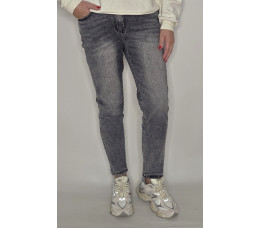 MOM JEANS grijs