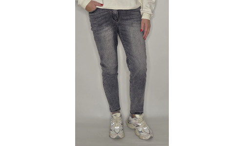 MOM JEANS grijs