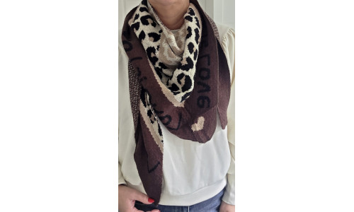 SJAAL LOVE bruin/zwart/zand SJAAL LOVE bruin/zwart/zand