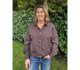 BLOUSE SCHELP bruin BLOUSE SCHELP bruin