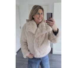 FAUX FUR JAS zand