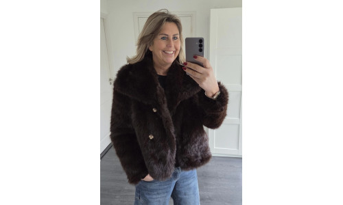 FAUX FUR JAS bruin FAUX FUR JAS bruin