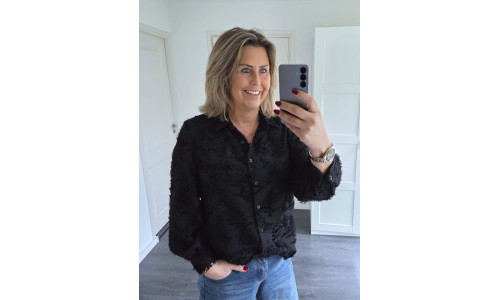 BLOUSE BIBBY zwart