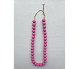 KRALEN KETTING roze