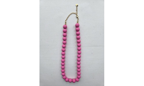 KRALEN KETTING roze KRALEN KETTING roze