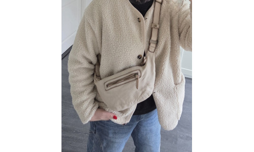 LEREN  CROSSBAG zand 