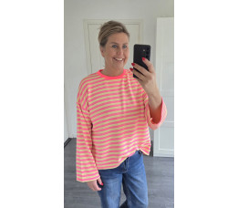 SHIRT RIVER roze/geel