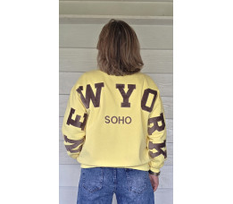 NY SWEATER geel/bruin