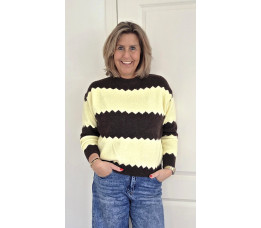 TRUI NOOR bruin/geel TRUI NOOR bruin/geel