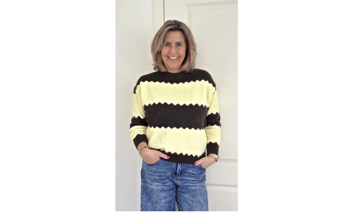 TRUI NOOR bruin/geel TRUI NOOR bruin/geel