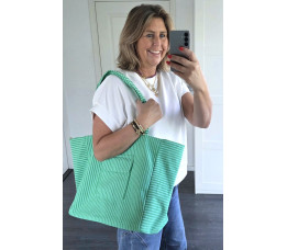 TAS JILL groen/wit