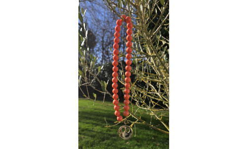 KRALEN KETTING SMILEY oranje