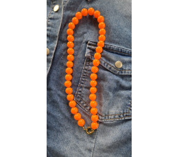 KRALEN KETTING oranje KRALEN KETTING oranje