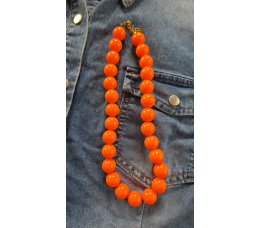 KRALEN KETTING DIK oranje KRALEN KETTING DIK oranje
