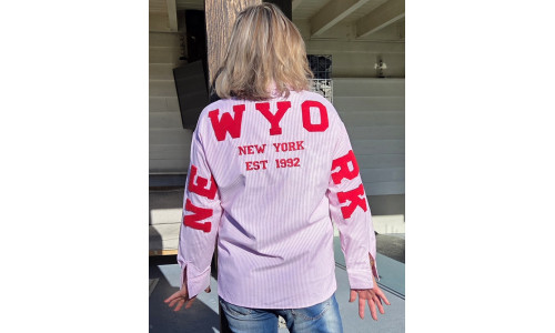 BLOUSE NEW YORK roze/rood BLOUSE NEW YORK roze/rood