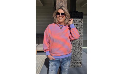 SWEATER KITTY lila/oranje SWEATER KITTY lila/oranje