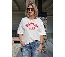 VINTAGE PARIS ecru/rood/roze VINTAGE PARIS ecru/rood/roze