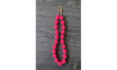 KRALEN KETTING roze