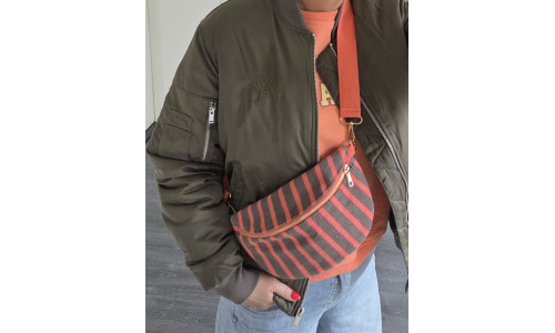 TASJE LUUS oranje/groen TASJE LUUS oranje/groen