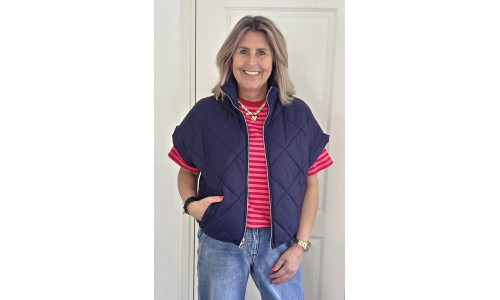 BODYWARMER donker blauw