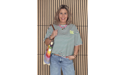 GOOD VIBES groen/roze