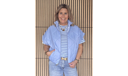 BODYWARMER licht blauw