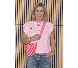SHIRT HARTJE roze