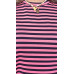 STREEP SHIRT KAPMOUW blauw/roze STREEP SHIRT KAPMOUW blauw/roze