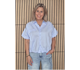 BLOUSE BIBBY licht blauw BLOUSE BIBBY licht blauw