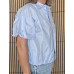 BLOUSE BIBBY licht blauw