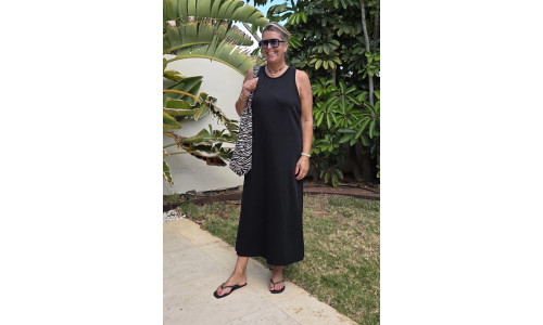JURK SUMMER LANG zwart