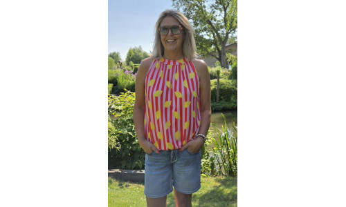 TOP FAYA rood/roze TOP FAYA rood/roze