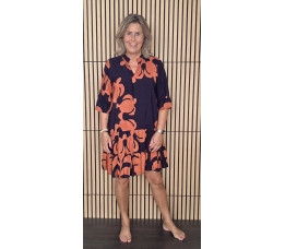 JURK AMY blauw/brick