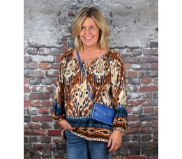 BLOUSE ROOS bruin
