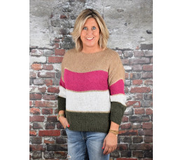 TRUI HAZEL zand/roze/groen