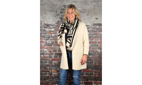 BOUCLÉ VEST ecru