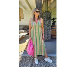 JURK LIA groen/roze