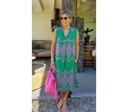 JURK MIRA groen/roze