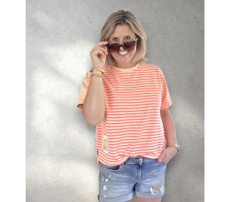 SWEATER SMILEY zalm/roze