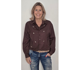 BLOUSE HARTJE bruin