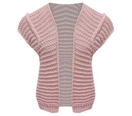 GEBREID GILET roze